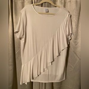 Cute, fringy cream colored shirt